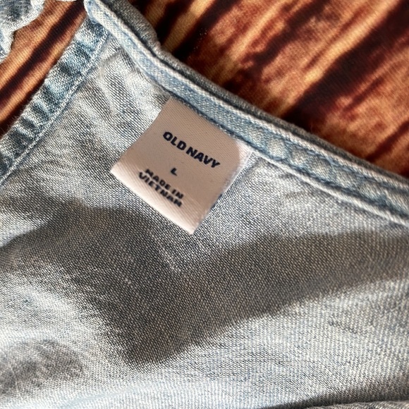 Old Navy Faux WrapCropped  Jumpsuit! Sz L - Picture 5 of 5